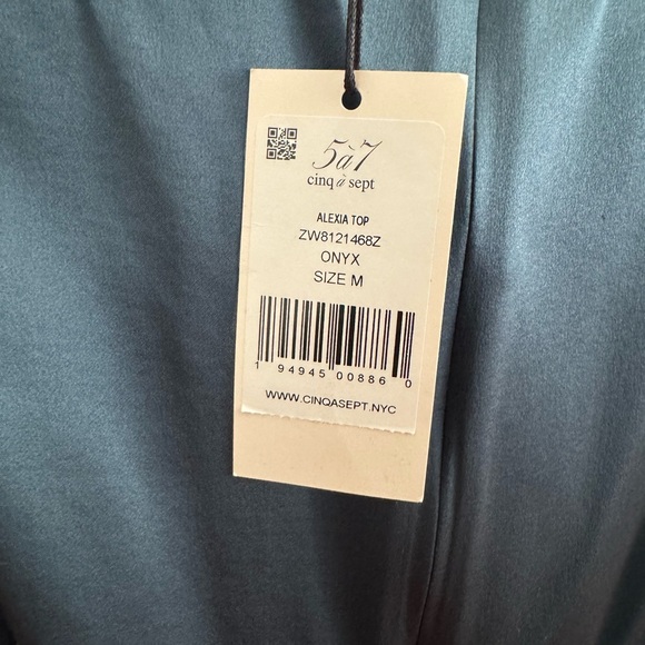 BNWT Cinq a Sept Alexia Silk Top Size M - Picture 4 of 7